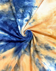 (DBP) ORANGE AND NAVY BLUE TIE DYE