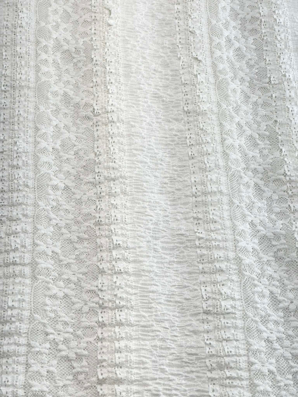 (RUFFLE LACE) OFF WHITE FLORAL