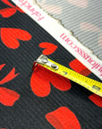 (4X2 YUMMY RIB) RED HEARTS AND BOWS ON BLACK
