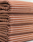 (2X1 YUMMY RIB) OFF WHITE STRIPES ON BROWN