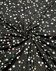 (DBP) PINK AND WHITE POLKA DOTS ON BLACK