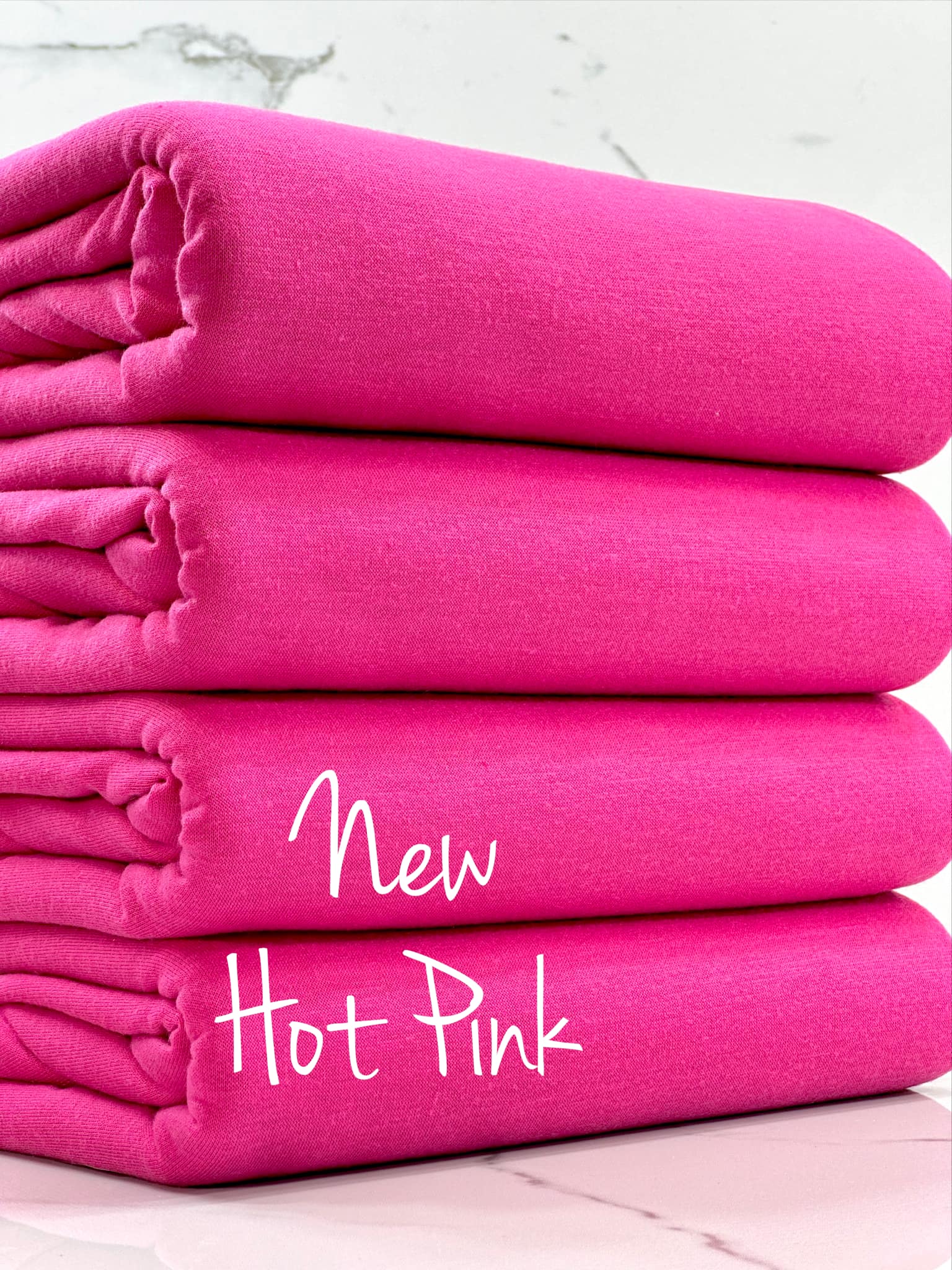 (FRENCH TERRY) NEW HOT PINK