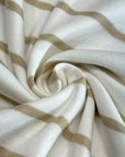 (BABY RIB) VINTAGE GOLD STRIPES ON OFF WHITE