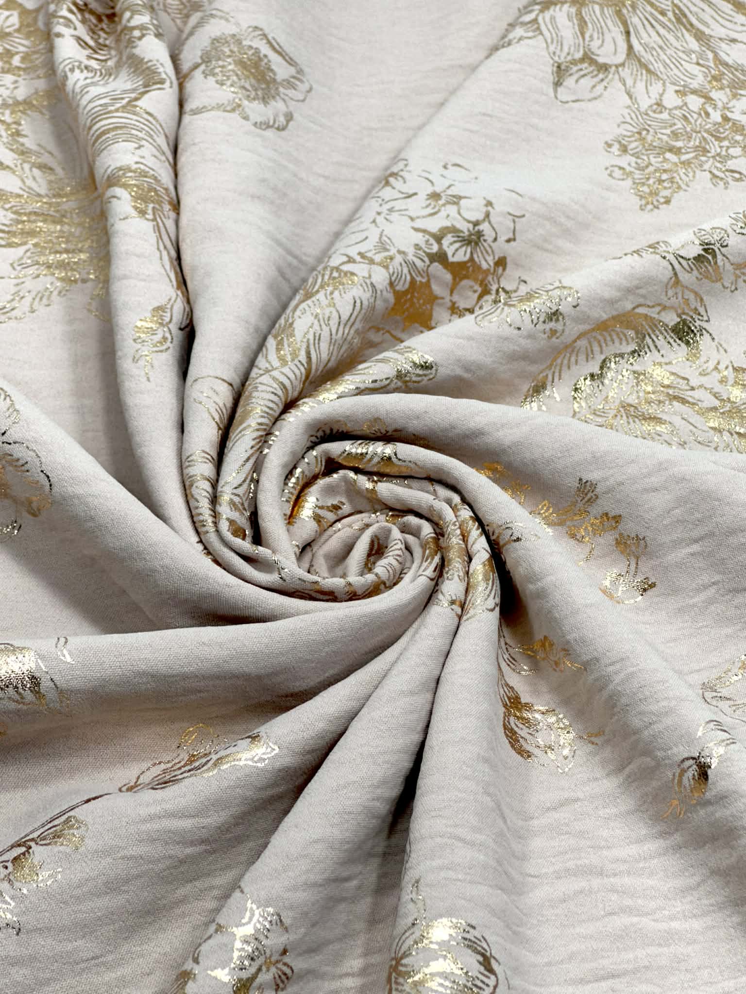 (WOVEN) GOLD FLORAL ON LIGHT MAUVE (1)