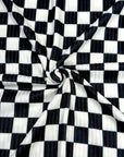 (YUMMY RIB) BLACK AND OFF WHITE CHECKERED (2)