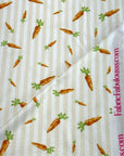 (DBP) CARROTS ON CREAM AND OFF WHITE STRIPES