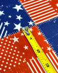 (4X2 YUMMY RIB) 4TH OF JULY PATCH SQUARES