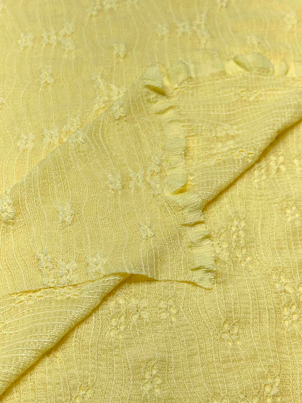 (LACE) 3D YELLOW FLOWER PATTERN