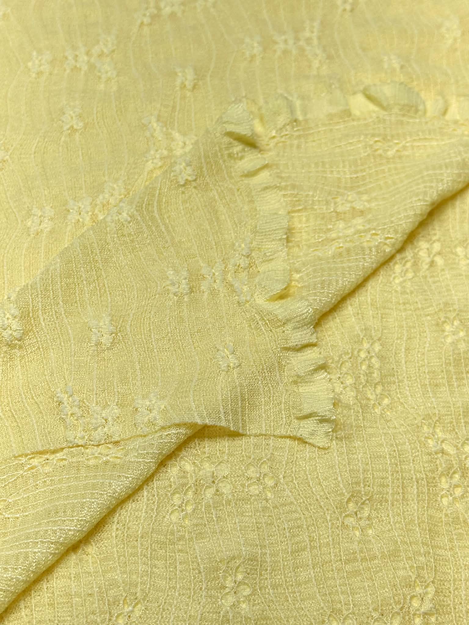 (LACE) 3D YELLOW FLOWER PATTERN