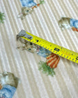 (URBAN RIB) MEDIUM BUNNIES WITH CARROTS ON TAN STRIPES