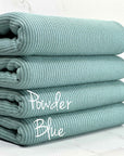 (CASHMERE RIB BRUSHED) POWDER BLUE