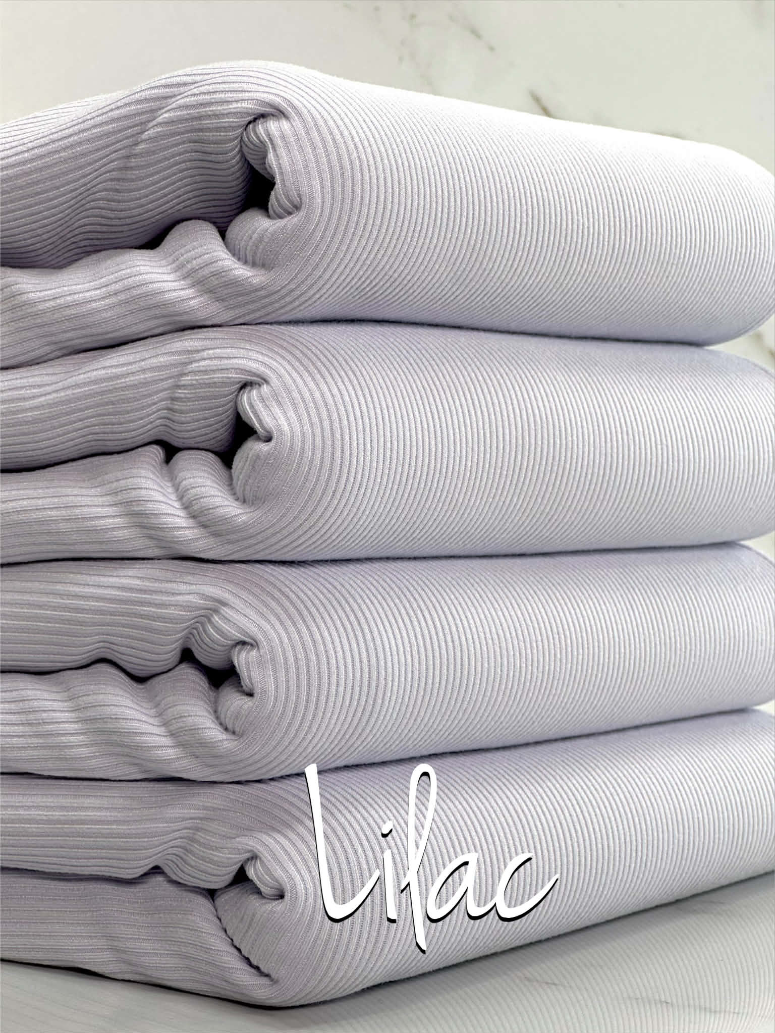 (2X2 SUPER COTTON FEEL RIB) LILAC