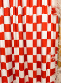 (4X2 YUMMY RIB) CREAM AND RUST MEDIUM CHECKERED