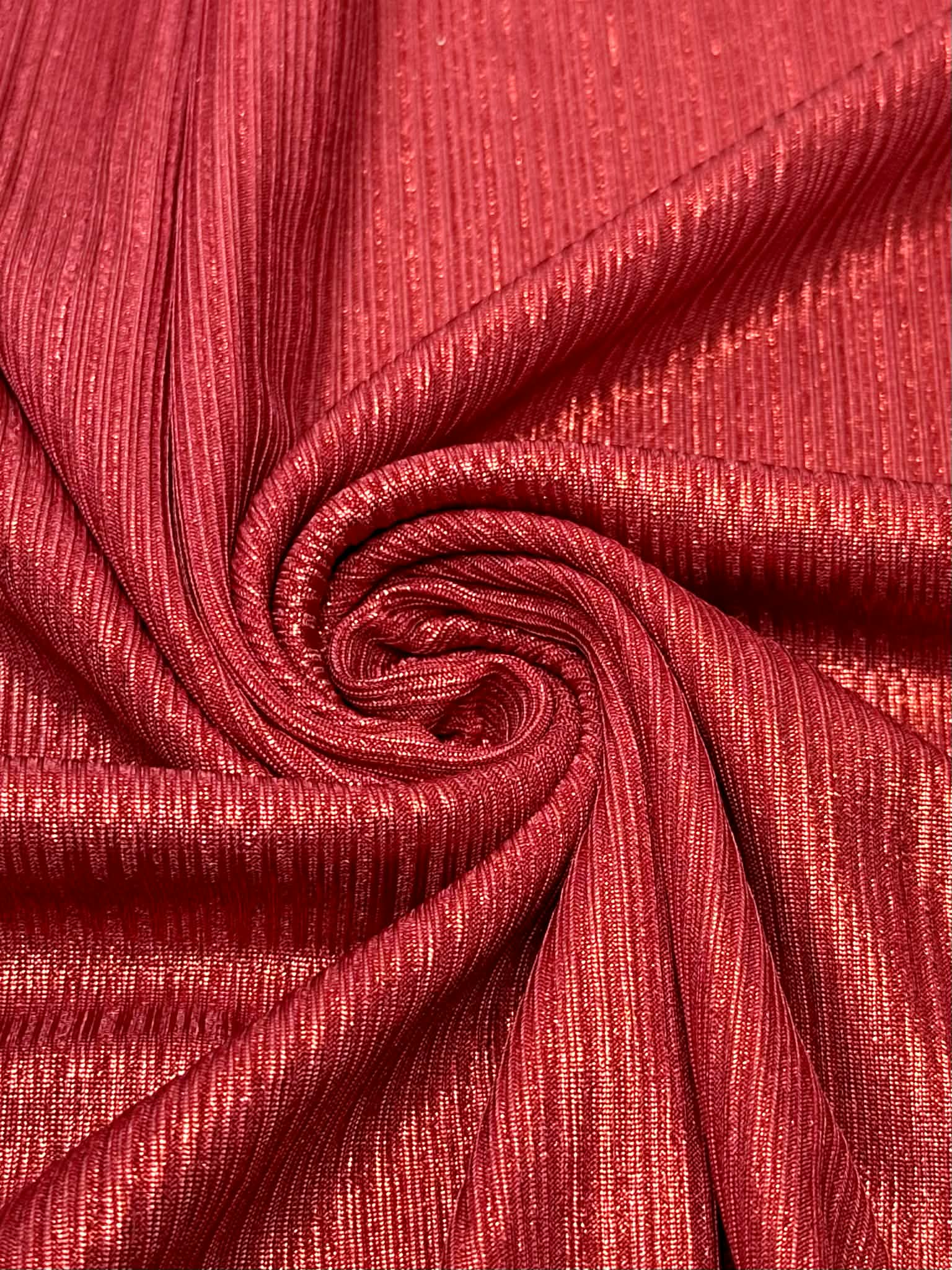 (SLINKY RIB) RED SHIMMER