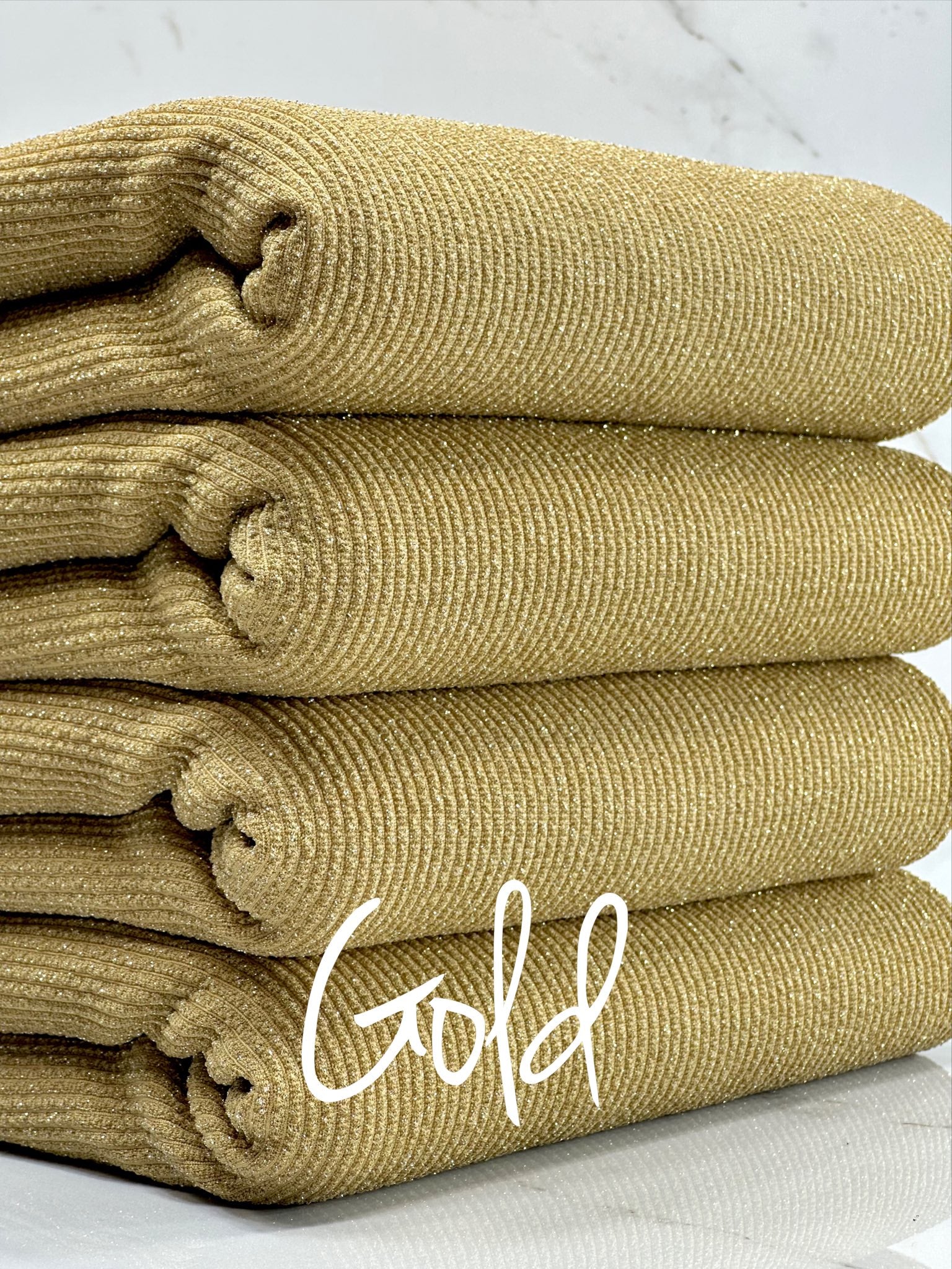(LUREX URBAN RIB) GOLD