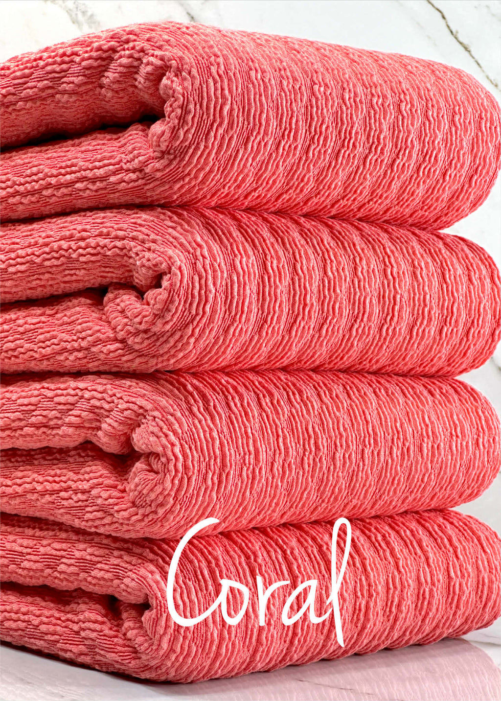 (GUAPO TEXTURE KNIT) CORAL