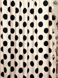 (4X2 YUMMY RIB) BLACK POLKA DOTS ON VANILLA