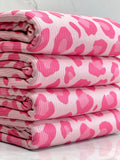 (4X2 YUMMY RIB) PINK CHEETAH ON LIGHT PINK