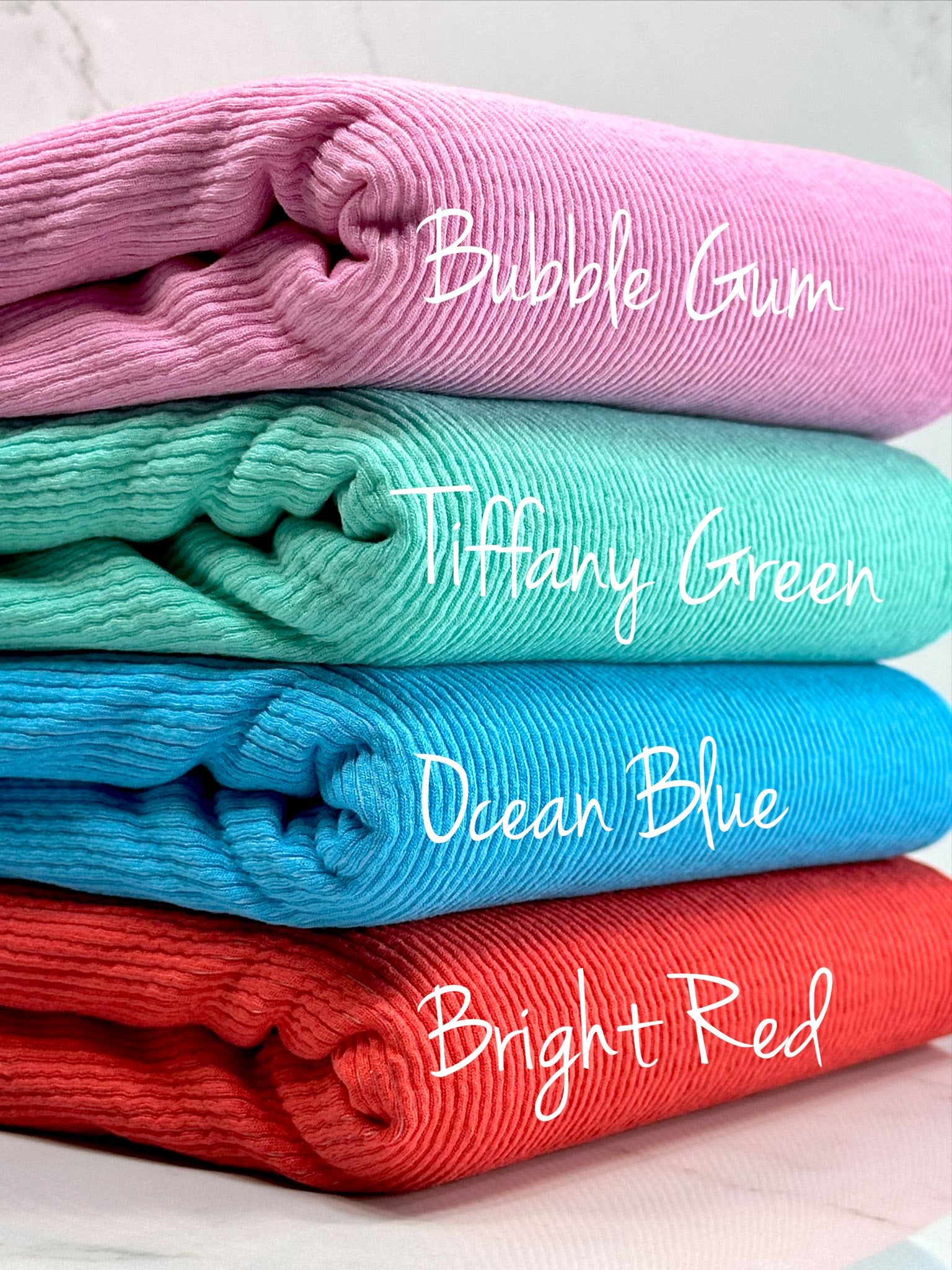 (DEL RAY RIB KNIT) OCEAN BLUE