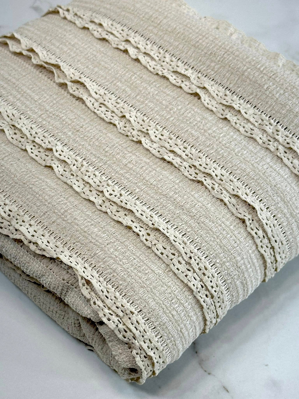 (RUFFLE LACE) VANILLA