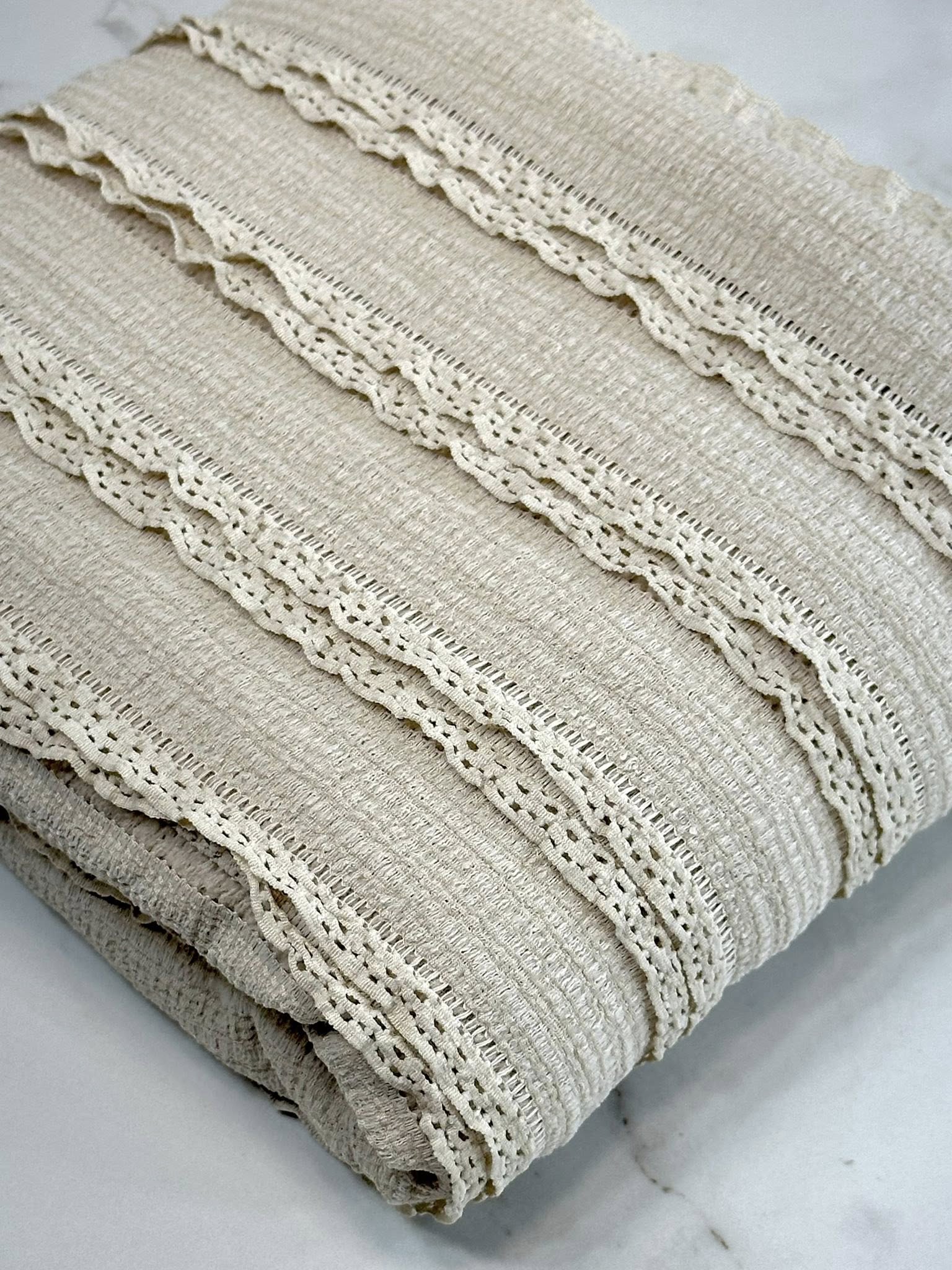 (RUFFLE LACE) VANILLA