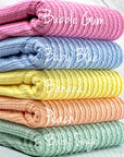 (GOLDEN RIB KNIT) BABY BLUE