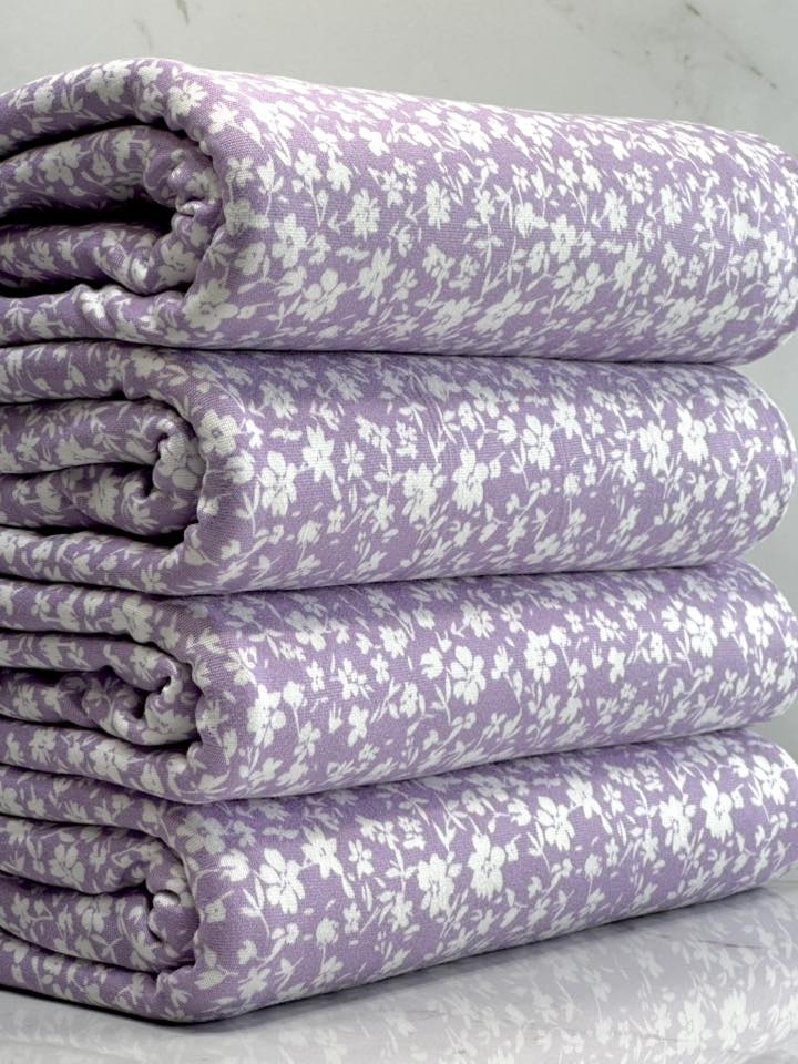 (DBP) WHITE TINY FLORAL ON LAVENDER (2)
