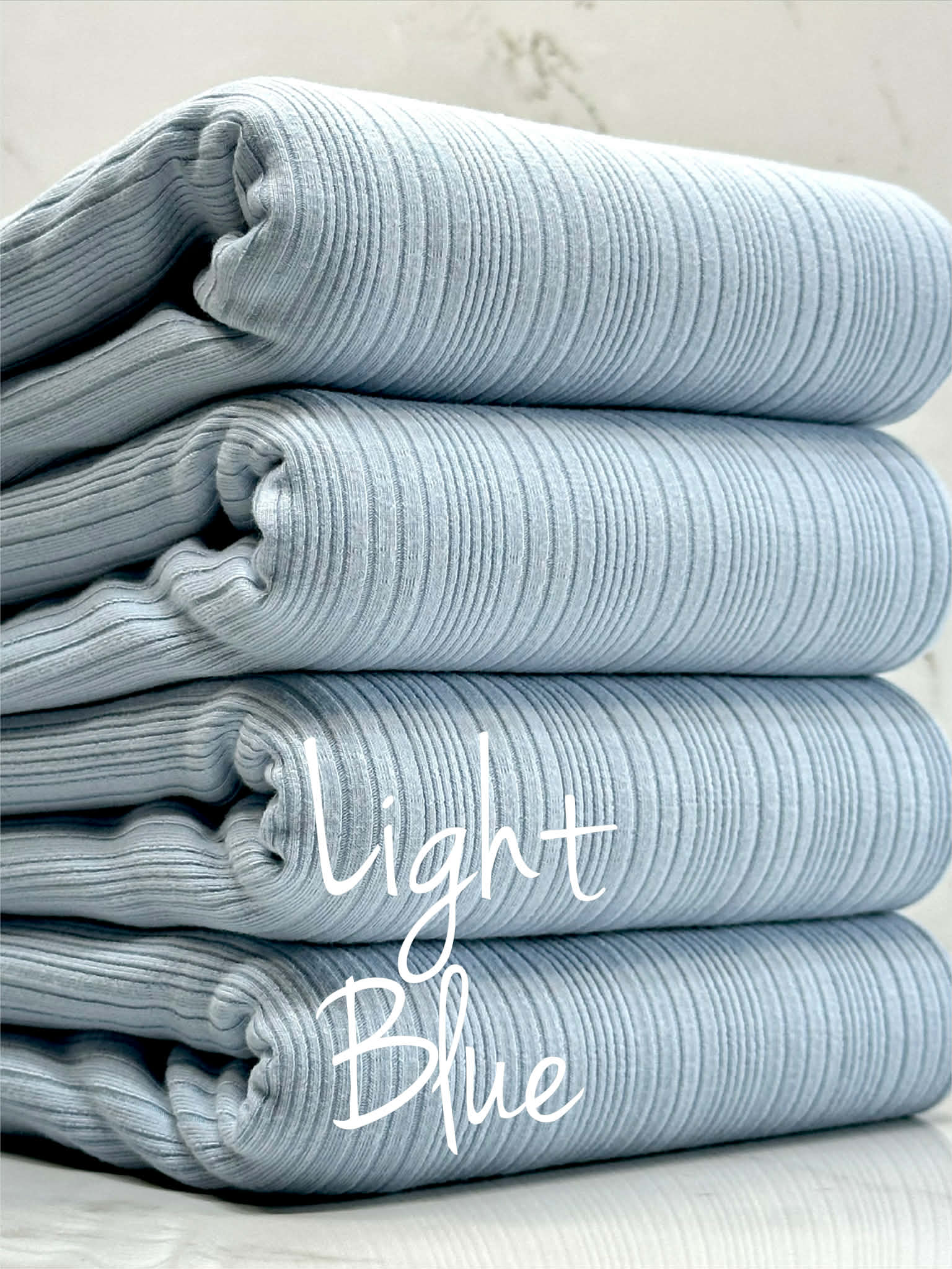 (RIB) LIGHT BLUE