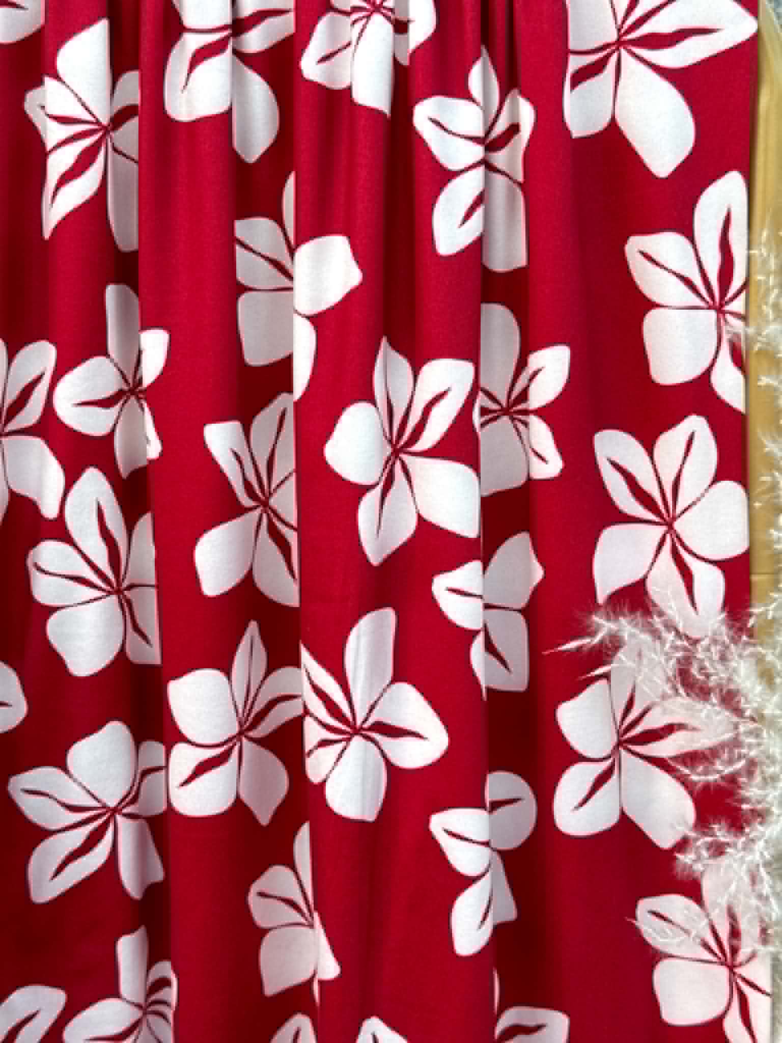 (DBP) TROPICAL FLORAL PRINT ON RED