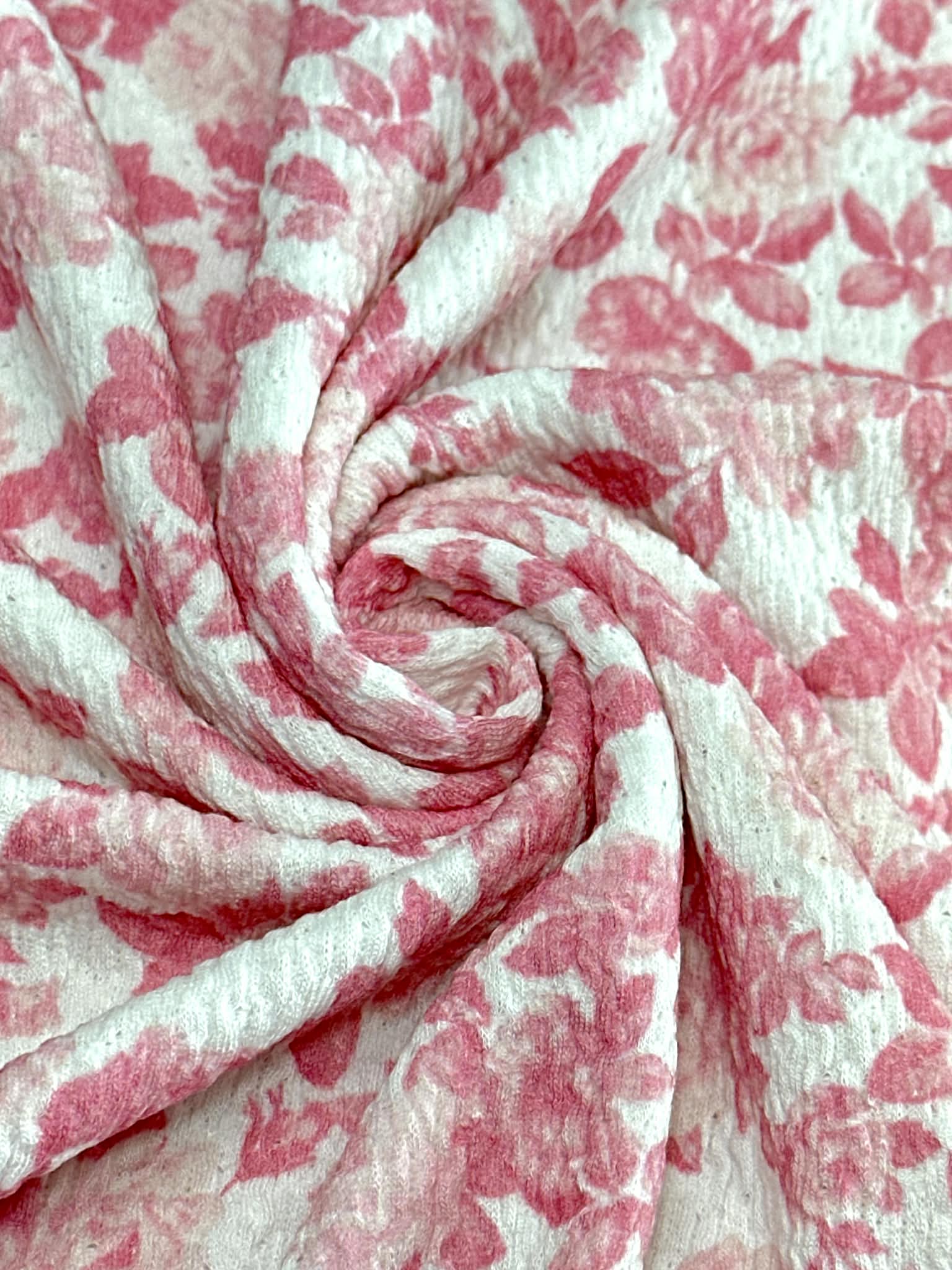 (GUAPO KNIT) PRETTY PINK FLORAL ON OFF WHITE (1)