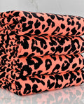 (DBP) BLACK LEOPARD ON BRIGHT ORANGE