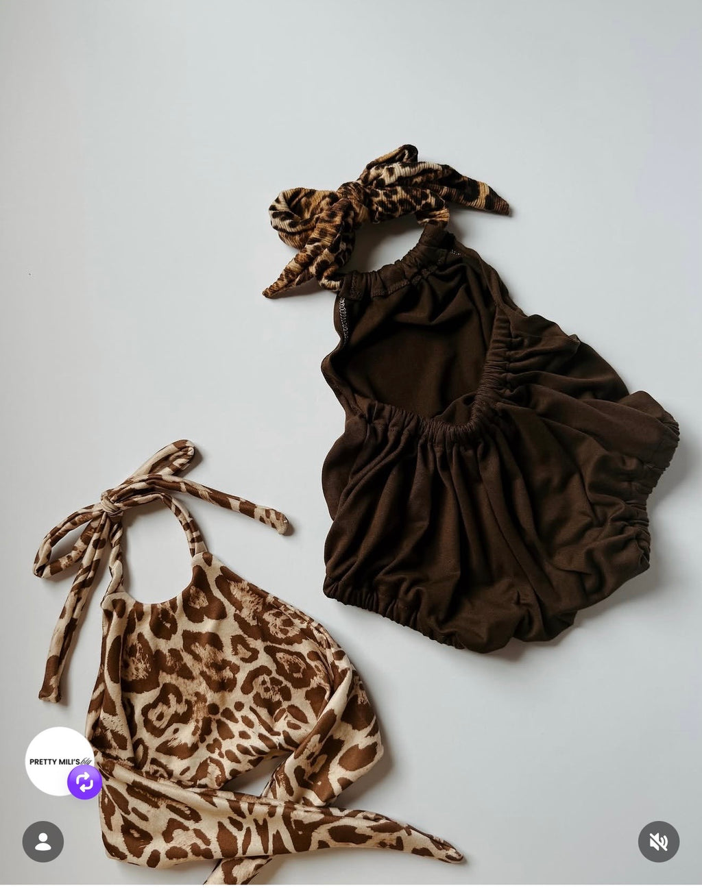 (DBP) BROWN AND CREAM LEOPARD PRINT