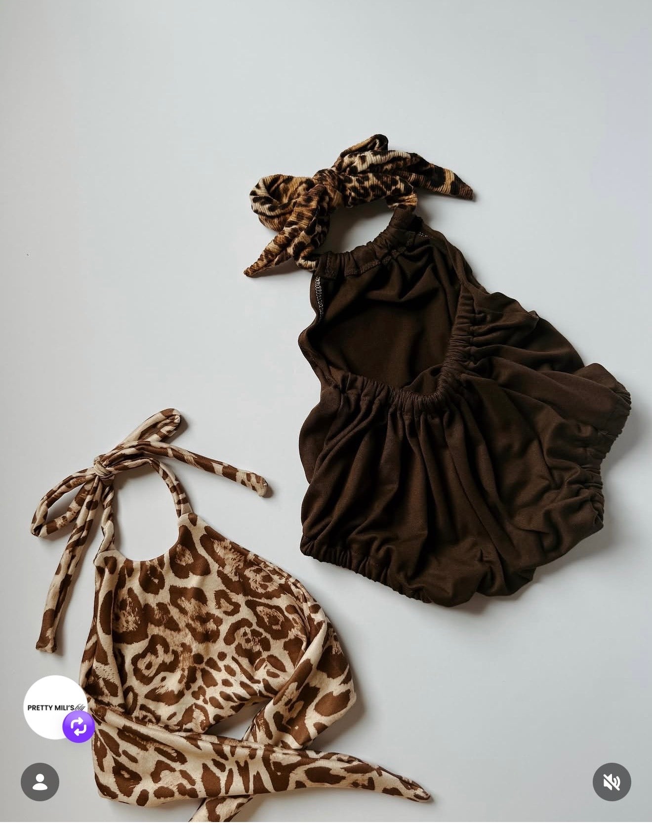 (DBP) BROWN AND CREAM LEOPARD PRINT