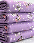 (DBP) PINK AND WHITE FLOWERS ON LAVENDER