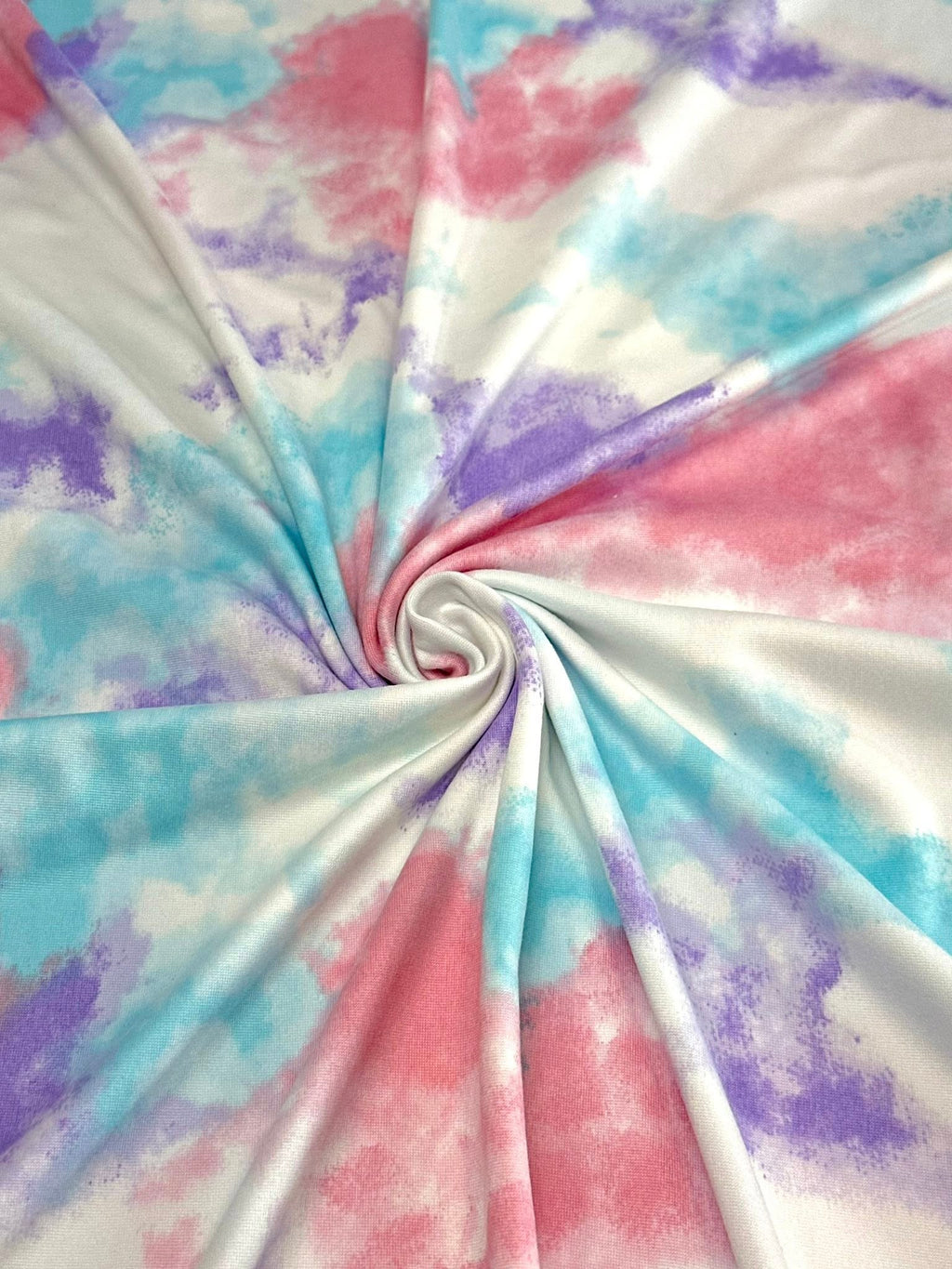 (DBP) PINK, LAVENDER AND BLUE TIE DYE