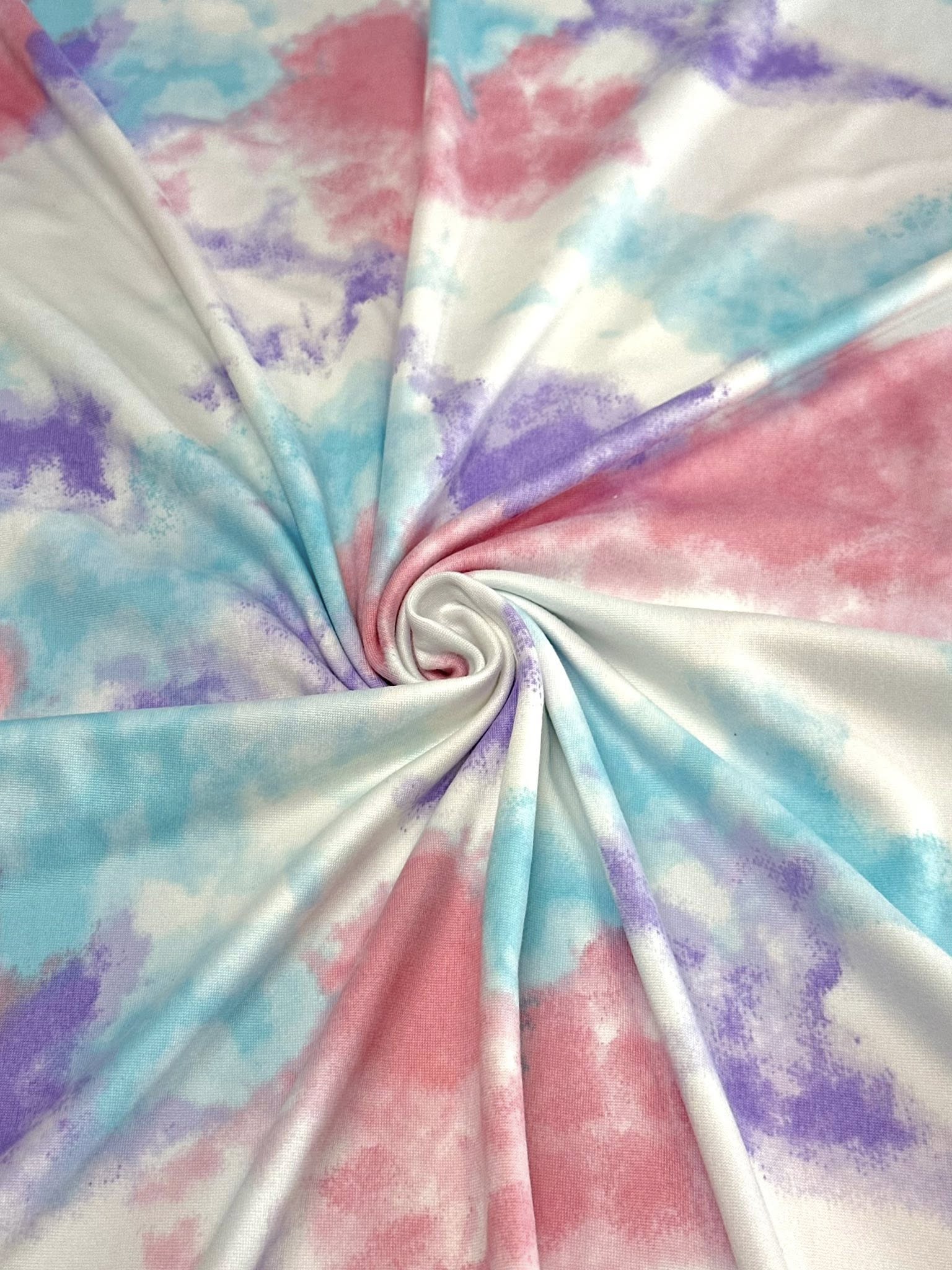 (DBP) PINK, LAVENDER AND BLUE TIE DYE