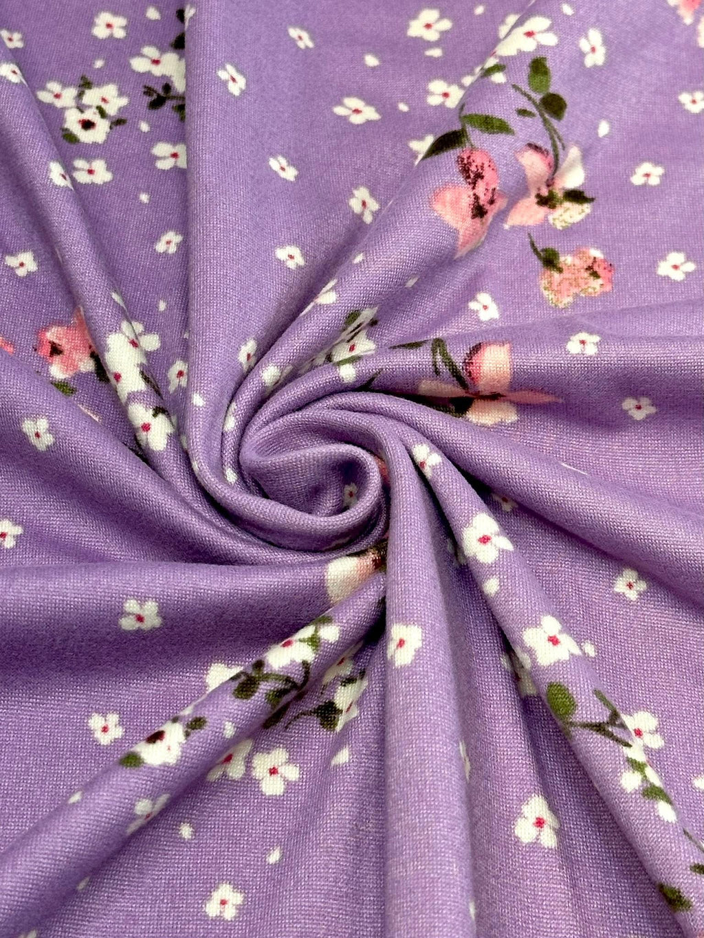 (DBP) PINK AND WHITE FLOWERS ON LAVENDER