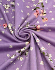 (DBP) PINK AND WHITE FLOWERS ON LAVENDER
