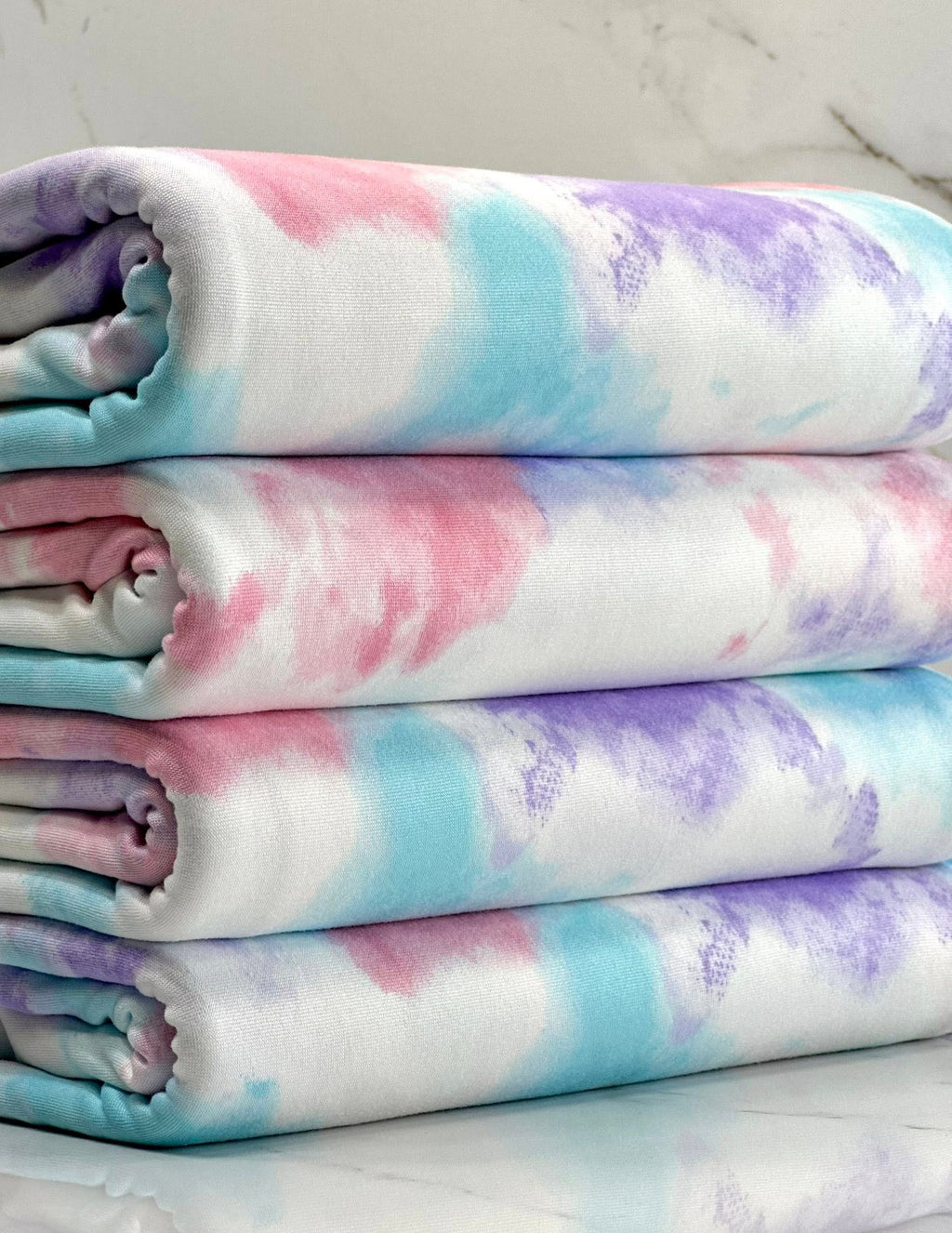 (DBP) PINK, LAVENDER AND BLUE TIE DYE