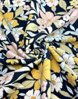 (SWIM) FLORAL PATTERN ON NAVY