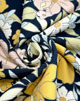 (SWIM) FLORAL PATTERN ON NAVY