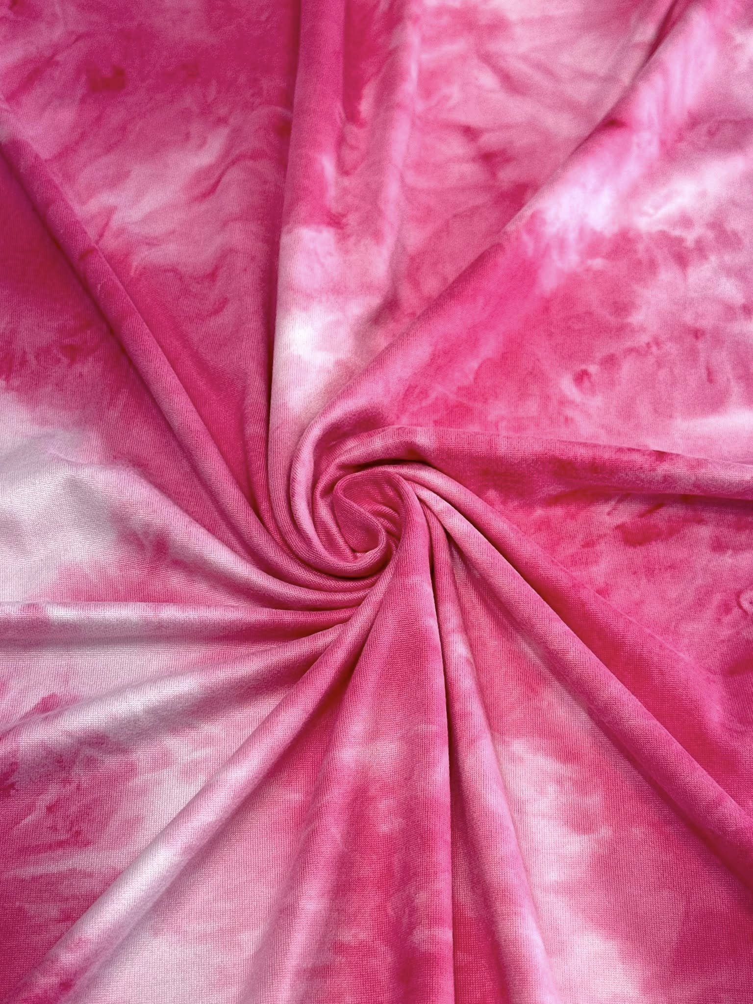 (DBP) HOT PINK AND WHITE TIE DYE (5)