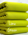 (FRENCH TERRY FLEECE) LIME GREEN