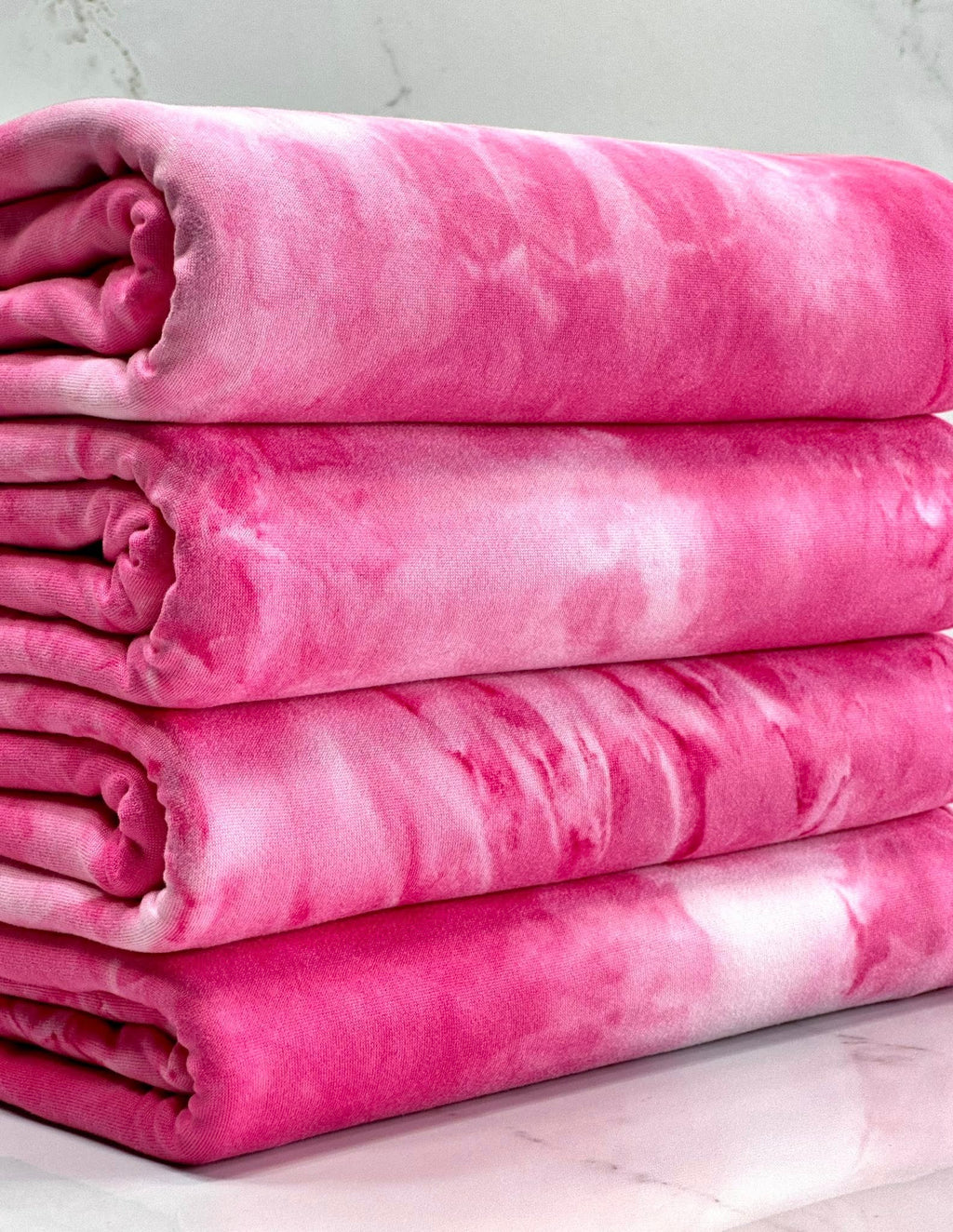 (DBP) HOT PINK AND WHITE TIE DYE (5)