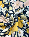 (SWIM) FLORAL PATTERN ON NAVY