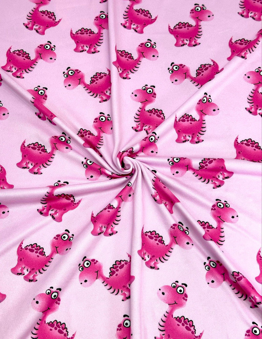 (DBP) FUSCHIA DINO'S ON LIGHT PINK