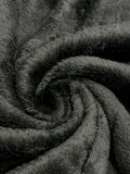 (STRETCH FUR) BLACK