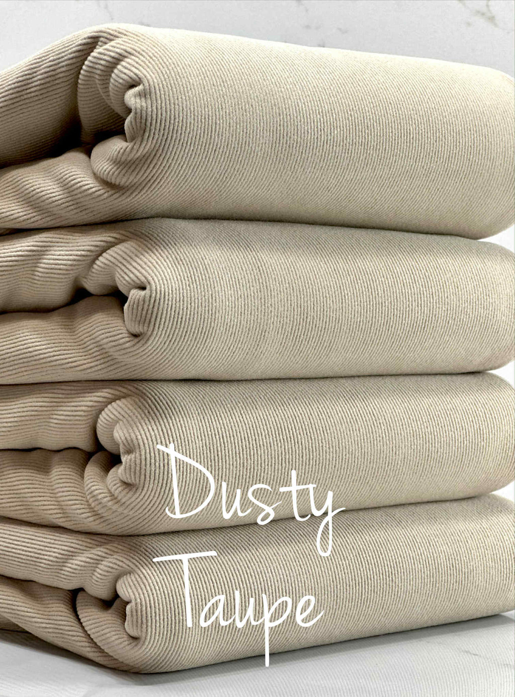 (2X1 SUPER COTTON FEEL RIB) DUSTY TAUPE