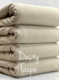 (2X1 SUPER COTTON FEEL RIB) DUSTY TAUPE