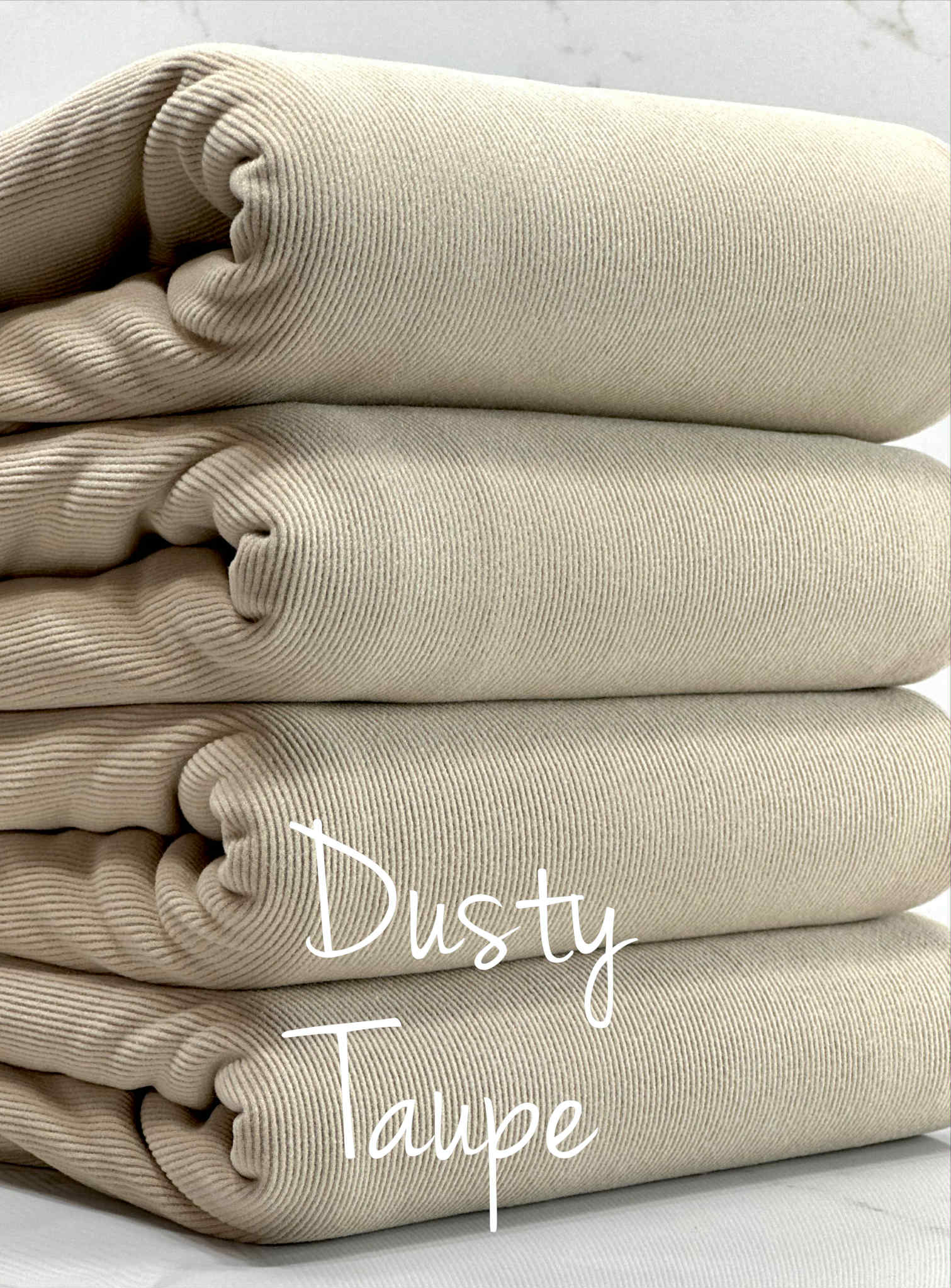 (2X1 SUPER COTTON FEEL RIB) DUSTY TAUPE